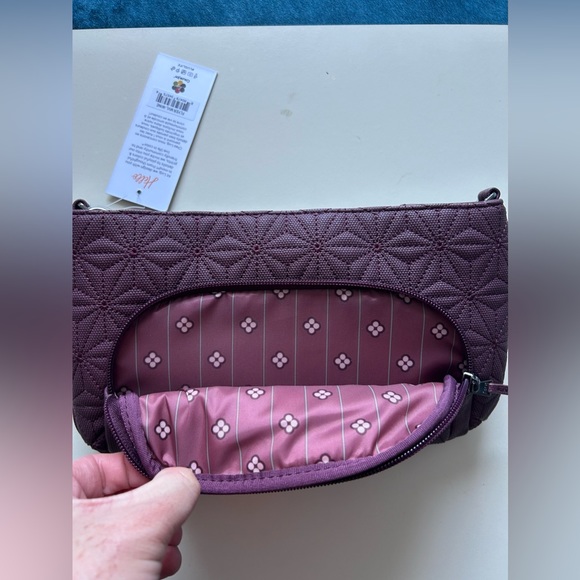 LUG FLYER MATTE LUXE CONVERTIBLE CROSSBODY WINE NWT - Picture 2 of 7